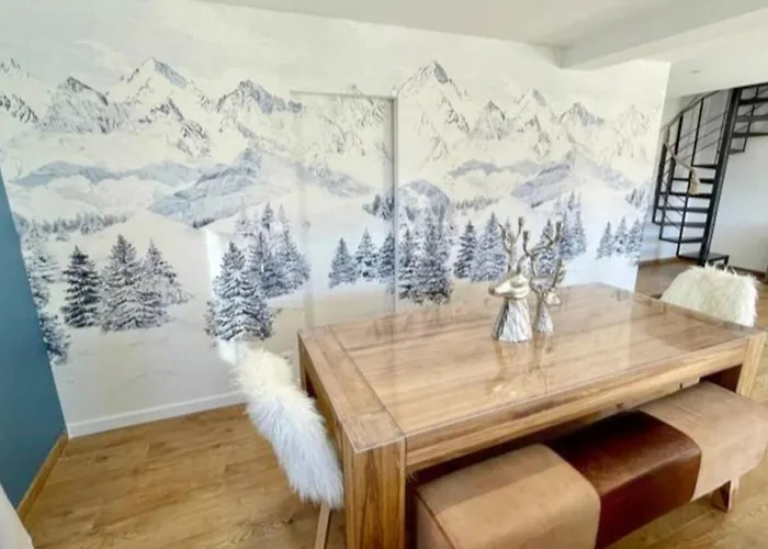 Duplex, 110m2, 7 Minutes Des Pistes, 8 Couchages, Belle Vue Sur Les Montagnes, Cheminee Формигер